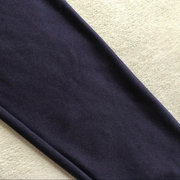 Röhnisch Liza Shiny Logo Workout Leggings Tights Glossy Blue Black XL - Picture 7 of 13